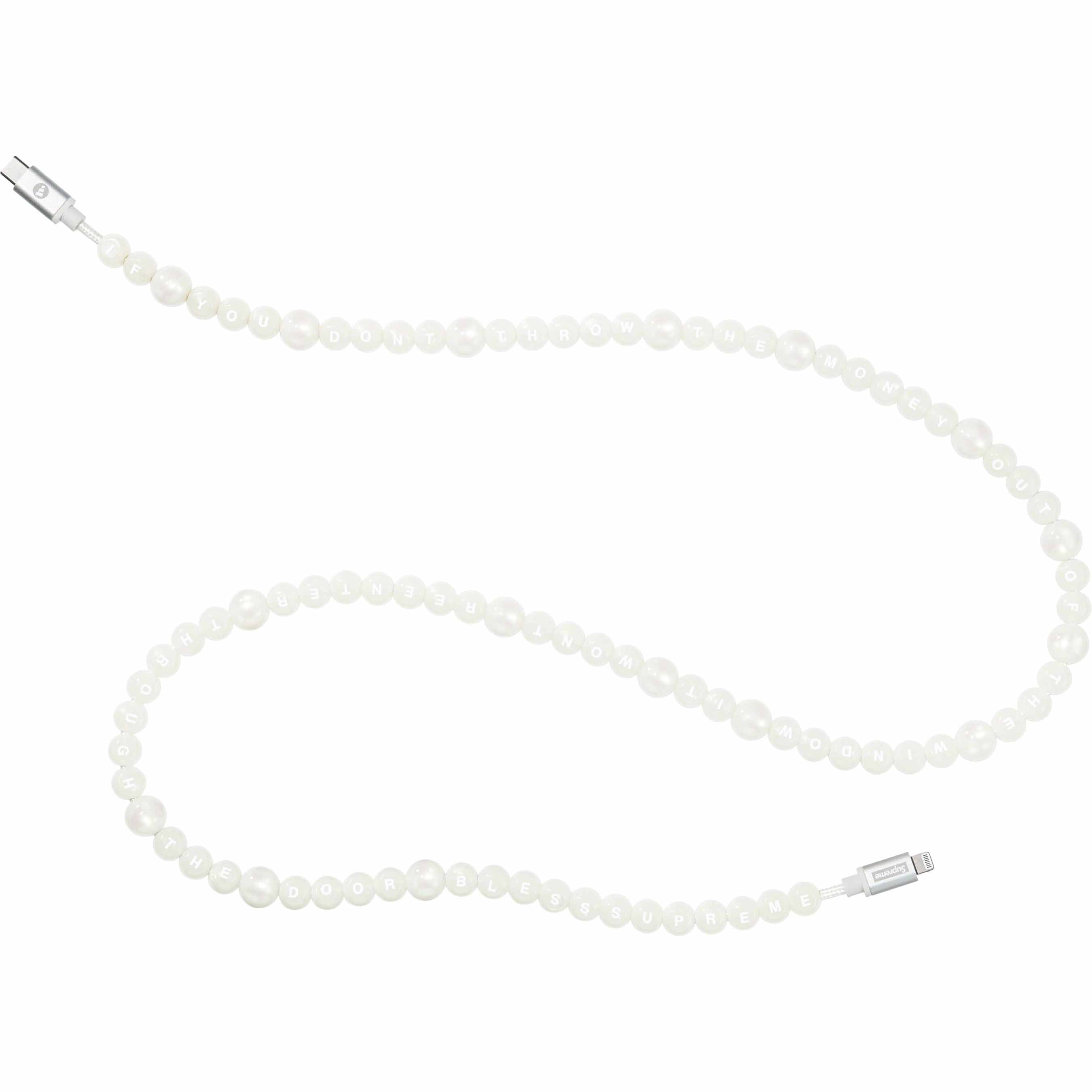 Supreme®/BLESS mophie® Beaded Charging Cable view 2